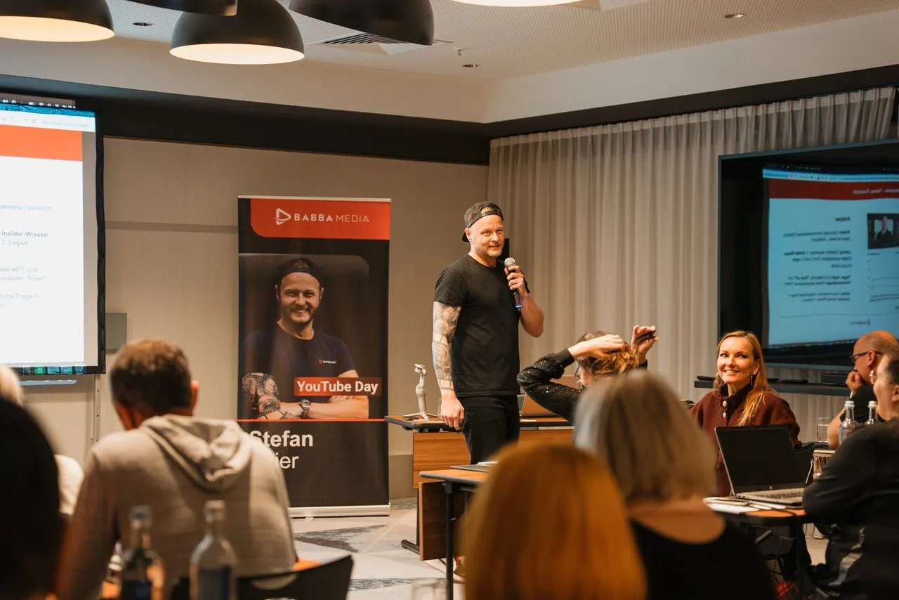 Event-Dokumentation beim YouTube Day für Babba Media – Professionelle Content-Erstellung für Experten und Unternehmen.