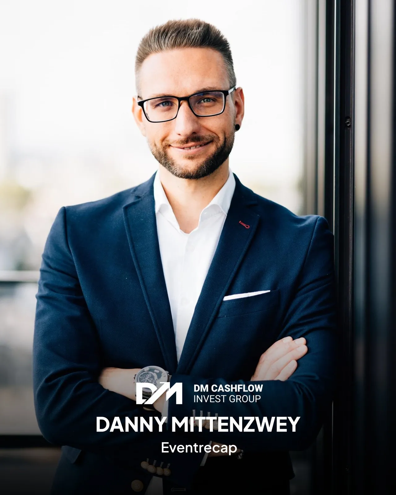 Danny Mittenzwey von der DM CASHFLOW INVEST GROUP, Kundenbeispiel für Eventrecap und Videoproduktion von Amro Media.
