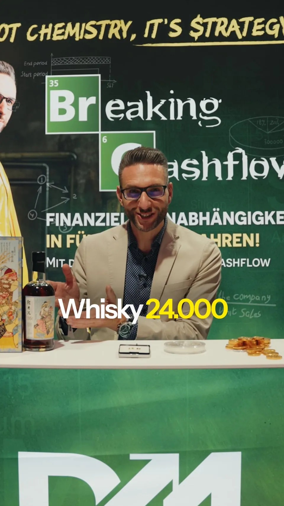 Danny Mittenzwey am Messestand „Breaking Cashflow“