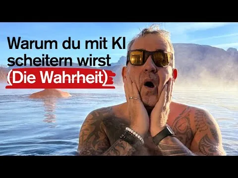 YouTube-Thumbnail von Ralf Schmitz: „Warum du mit KI scheitern wirst“
